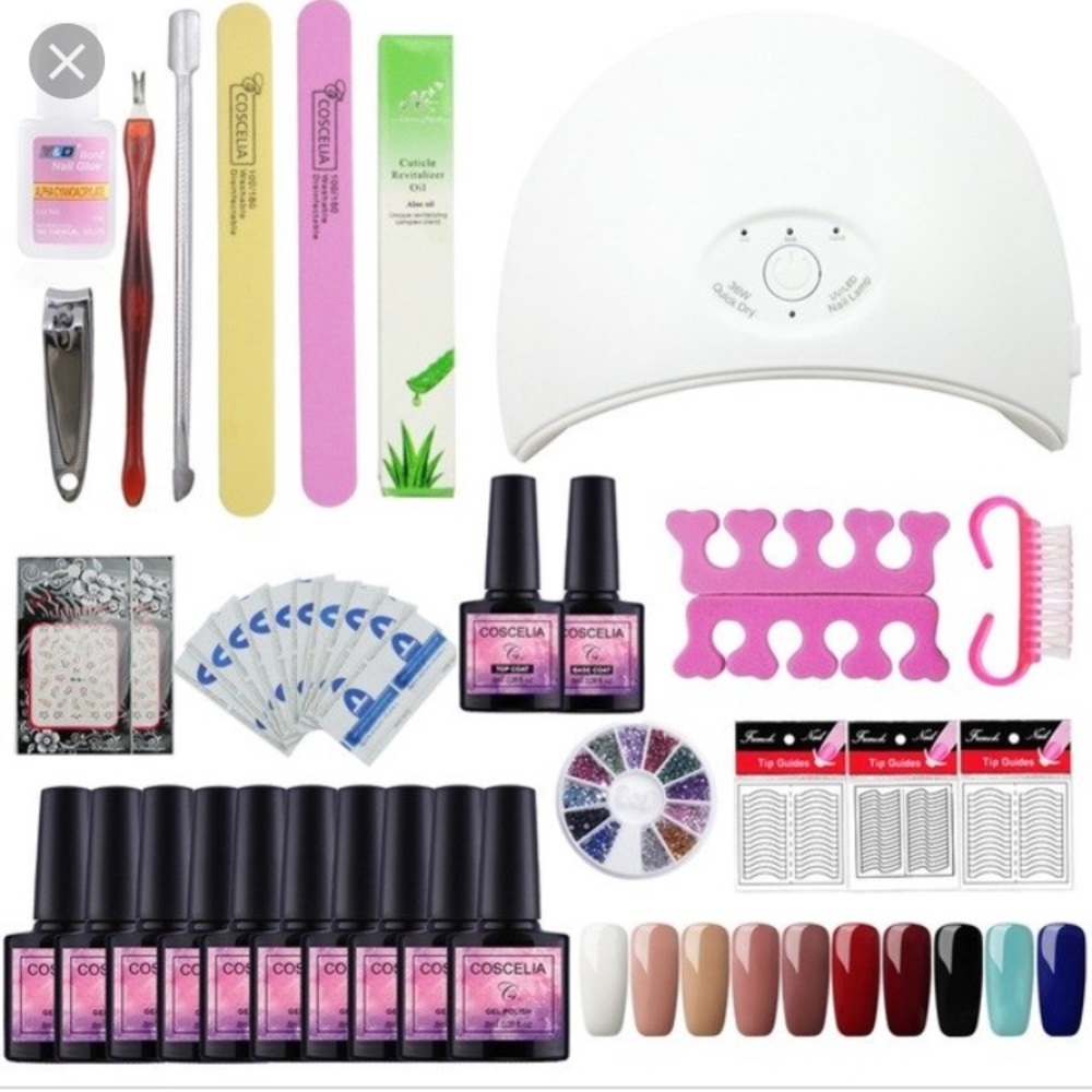 *NWOT* Gel nail polish and art set